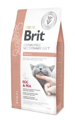 בריט תזונה וטרינרית לחתולים רנל 5 ק"ג Brit Veterinary Diet