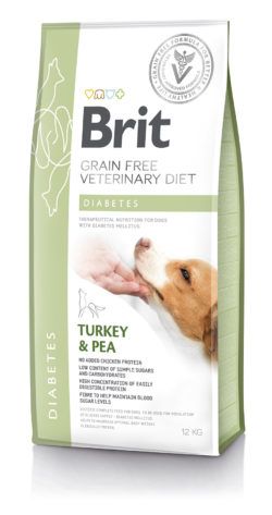 בריט תזונה וטרינרית לכלבים דיאבטיק 12 ק"ג Brit Veterinary Diet