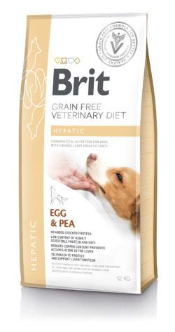 בריט תזונה וטרינרית לכלבים הפטיק 12 ק"ג Brit Veterinary Diet