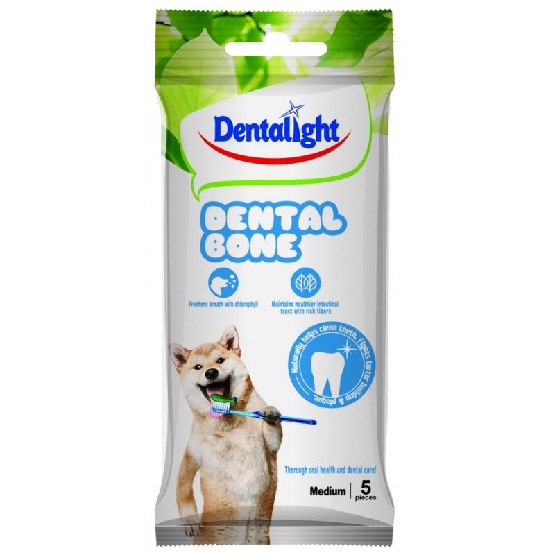 חטיף דנטלי לכלב דנטל פיור 5 יח’ (90 גרם) Dentalight