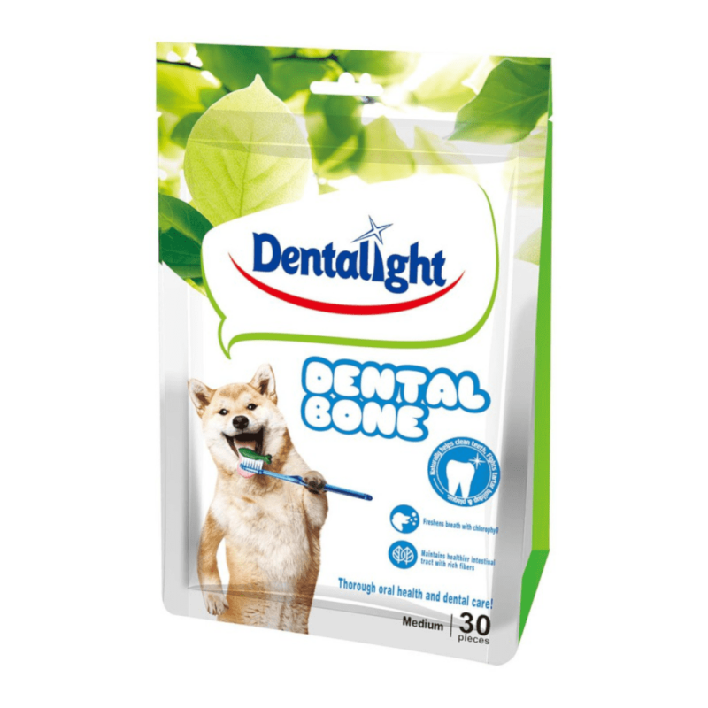 חטיף דנטלי לכלב דנטל פיור 30 יח’ (550גרם) Dentalight