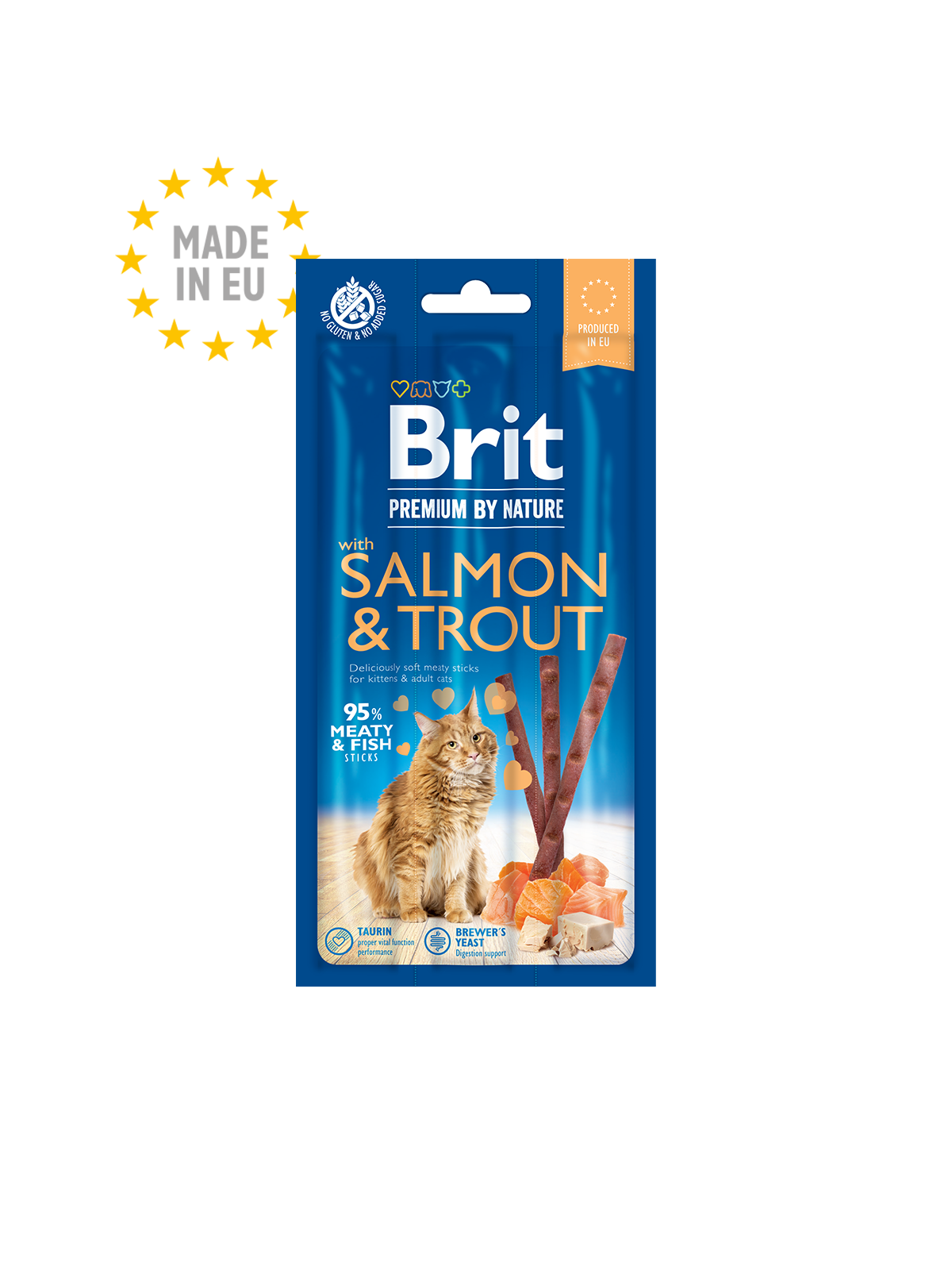 בריט סטיק לחתול עוף וכבד 15 גרם Brit Premium