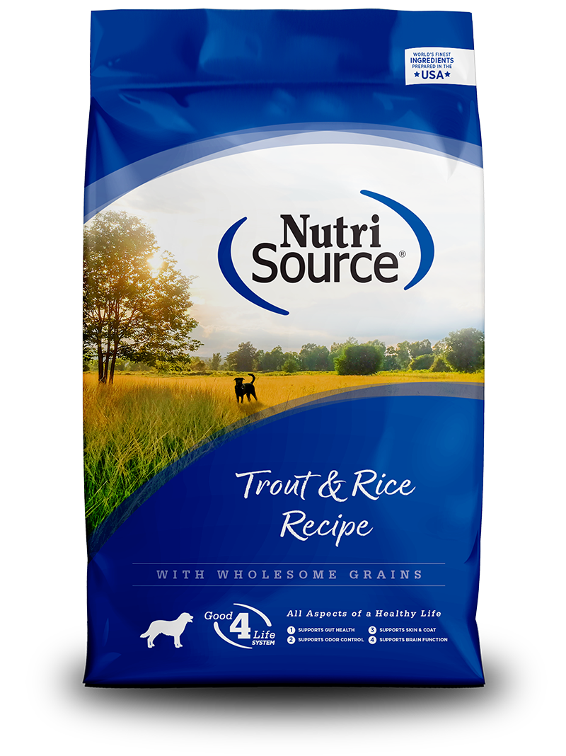 נוטריסורס כלב פורל ואורז 11.8 ק”ג – NutriSource